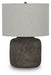 Zandophen - Metal Table Lamp - Antique Gray