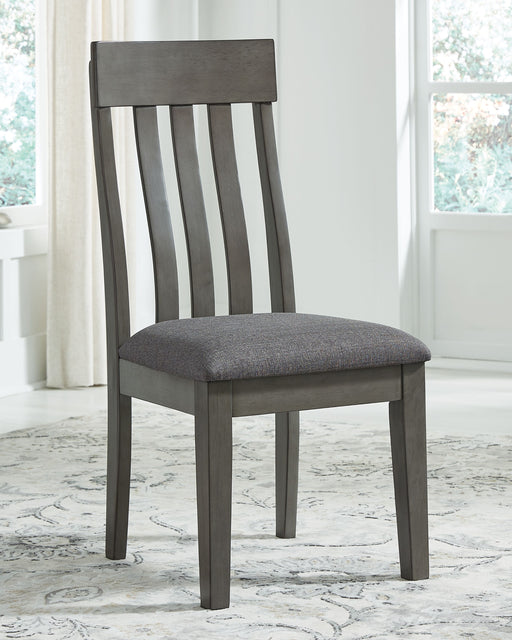 Hallanden - Black / Gray - Dining Uph Side Chair (Set of 2) Sacramento Furniture Store Furniture store in Sacramento