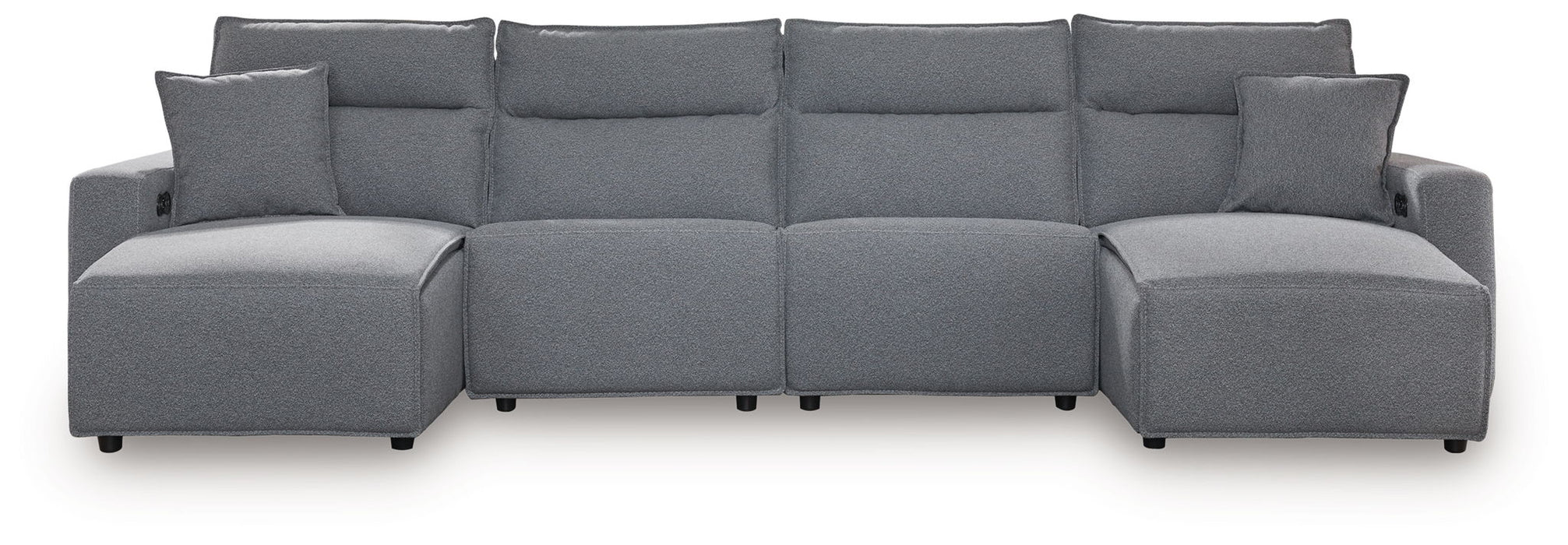 ModMax II - Salt And Pepper - Reclining Sectional