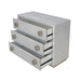 Anpu - Console Cabinet - Silver Faux Crocodile Skin