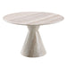 Ogin - Round Dining Table - Marble Print & Natural