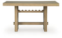 Lasinger - Rectangular Dining Room Counter Table - Light Brown