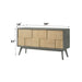 Blayde - Server - Light Gray & Natural
