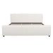 Luxury Upholstered Bed Frame With Curved Headboard & Footboard