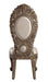 Constantine - Side Chair (Set of 2) - Synthetic Leather , Brown & Gold