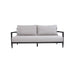 Outdoor Bench Seat Sofa, Sunbrella Cushion, Weather Resistant For Patio - Ember Black