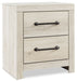 Cambeck - Two Drawer Night Stand - Whitewash