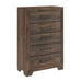 5 Drawer Chest - Brown - Wood