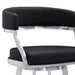 Saturn - Counter Height Bar Stool - Brushed Stainless Steel