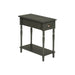 Accent Side Table, 2 Tier, Storage Drawer, Stylish Traditional Design