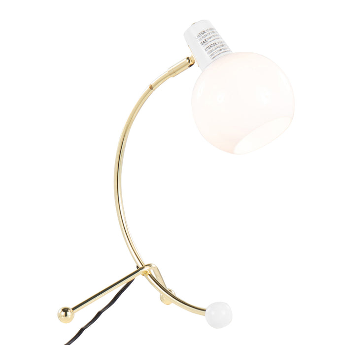Eileen - Contemporary Task Lamp - Gold / White