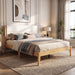 Platform Bed Frame With Upholstered Headboard, Slat Support