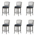 Vince - Commercial Grade Steel Frame Faux Leather Upholstered Swivel Counter Height Barstool