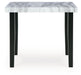 Mervannie - Square Dining Room Counter Table - Gray / Black