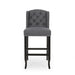 Vienna - Contemporary Fabric Tufted Wingback Counter Stools (Set of 2)