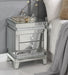 Lotus - Accent Table - Mirrored & Faux Ice Cube Crystals