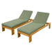 Outdoor Chaise Lounge With 5 Position Adjustable Backrest
