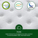 Snooze Mattress Company Glacier - 14" Euro Top Medium Hybrid Mattress With Independently Encased Coils & Gel Memory Foam