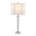 Diamond - Torch Contemporary Crystal Table Lamp (Set of 2) - Clear / Off White / Polished Nickel