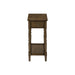 Accent End Table, 2 Tier, Storage Drawer, Traditional Stylish Design