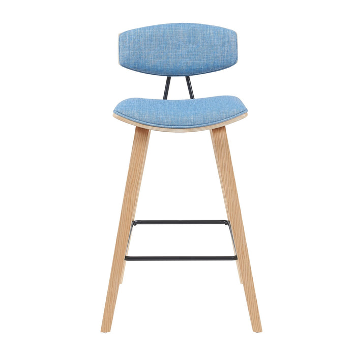 Fox - Swivel Counter Height Stool - Light Brown