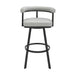 Nolagam - Swivel Bar Stool - Black Metal