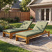 Outdoor Chaise Lounge With 5 Position Adjustable Backrest