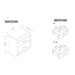 Gigi - Nightstand With LED Lighting For Bedroom Storage - Gold