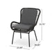 Outdoor Wicker Club Chair With Cushions (Set of 2)