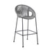 Acapulco - Indoor Outdoor Steel Bar Stool With Rope Set