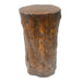 Tree Stump Side Table, Indoor / Outdoor Use - Antique Brown