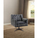 Brancaster - Office Chair - Vintage Black Top Grain Leather
