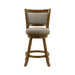 Aiden - Modern Farmhouse Swivel Wood Counter Height Kitchen Bar Stool