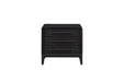 3 Drawer Nightstand With USB - Black