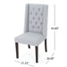 Sophisticated Tufted Dining Chair With High Back Design
