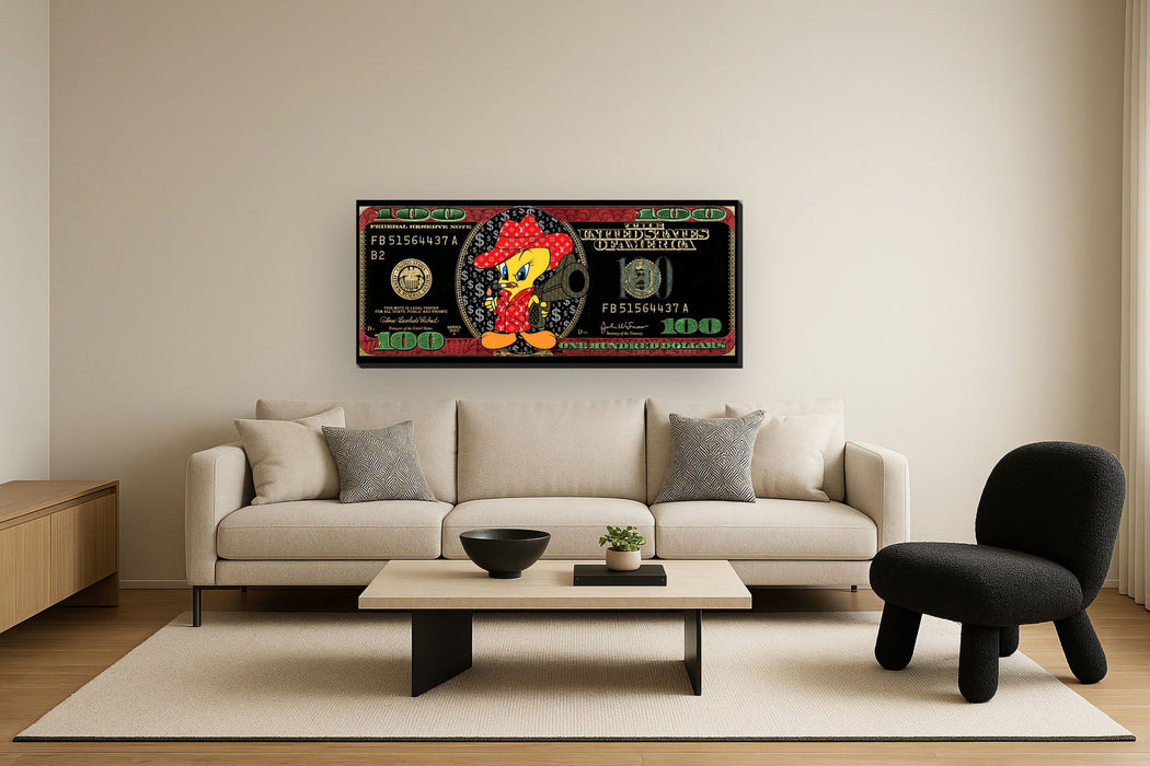 Dapper Billfire - 28" x 63" Framed Wall Art