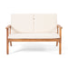 Serenit - 2 Piece Patio Set With Cushions, Loveseat And Coffee Table - Beige / Brown