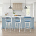 Bryant - Swivel Bar Stool With Silver Frame