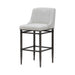 Marvin - Steel Frame Faux Leather Upholstered Bar Height Barstool