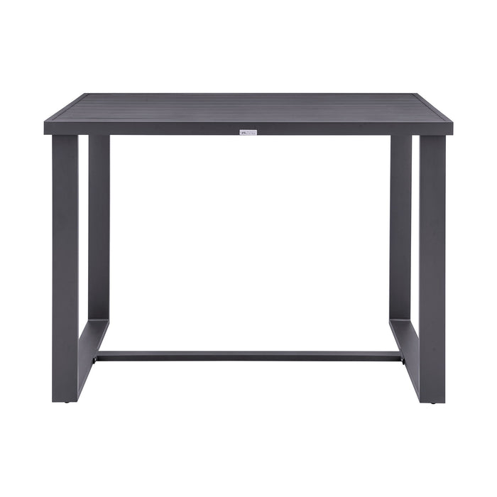 Menorca - Outdoor Patio Bar Height Dining Table In Aluminum