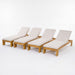 Outdoor Chaise Lounge With 5 Position Adjustable Backrest