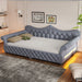 Upholstered Daybed With LED Lighting And Nailhead Trim