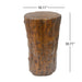 Tree Stump Side Table, Indoor / Outdoor Use - Antique Brown