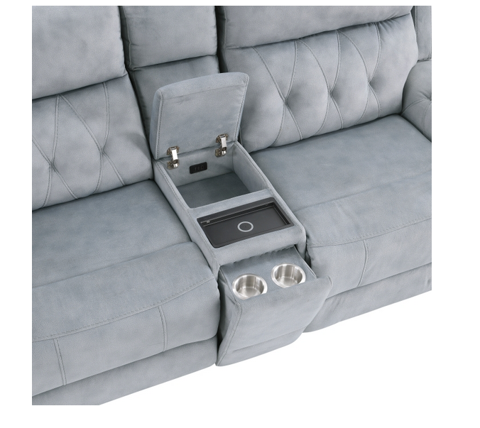 Celeste Collection Power Recliner, Loveseat & Sofa – USB & Wireless Charging, Cup Holders, Adjustable Headrests