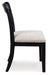Greddinton - Round Dining Table Set - Black Chairs