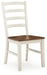 Brinfern - Dining Room Side Chair (Set of 2) - Brown / Antique White