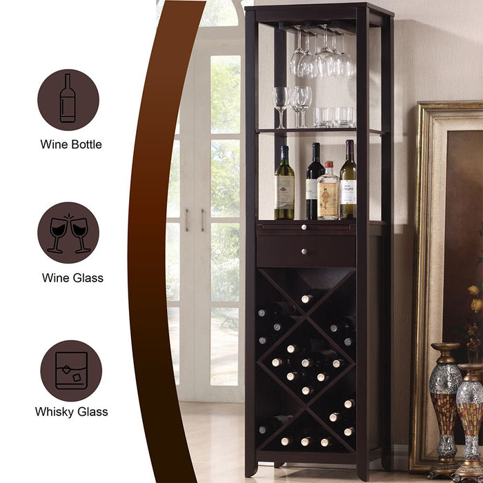 Casey - Wine Cabinet - Wenge