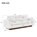 Modern 3 Seater Sofa, Living Room Couch