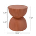 Side Table With Speckled Ribbed Texture