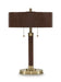 Arcmond - Metal Table Lamp - Brown / Gold Finish